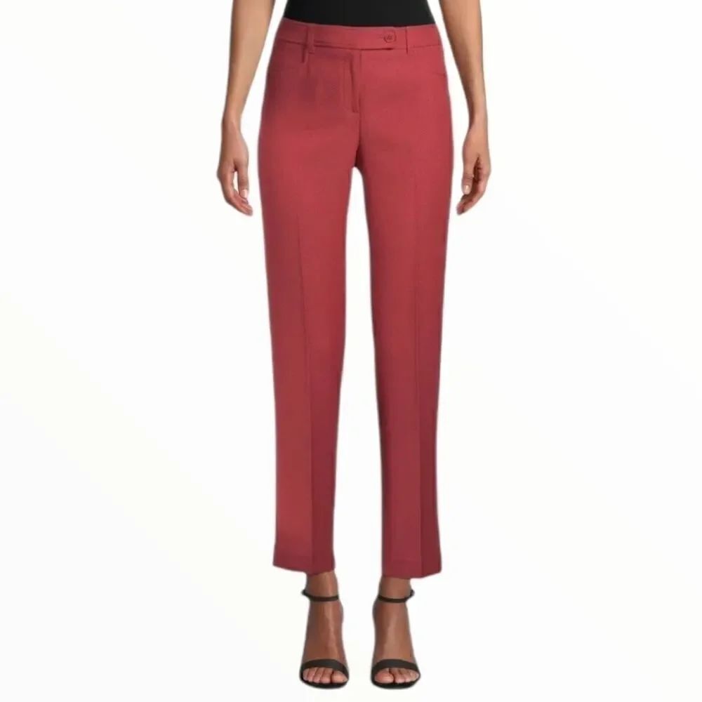 Anne Klein dude slim straight leg pants